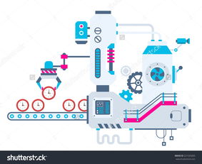 工業(yè)工廠(chǎng)插圖的矢量排序與視覺(jué)藝術(shù) 構(gòu)建色彩明亮的平面設(shè)計(jì)系統(tǒng)
